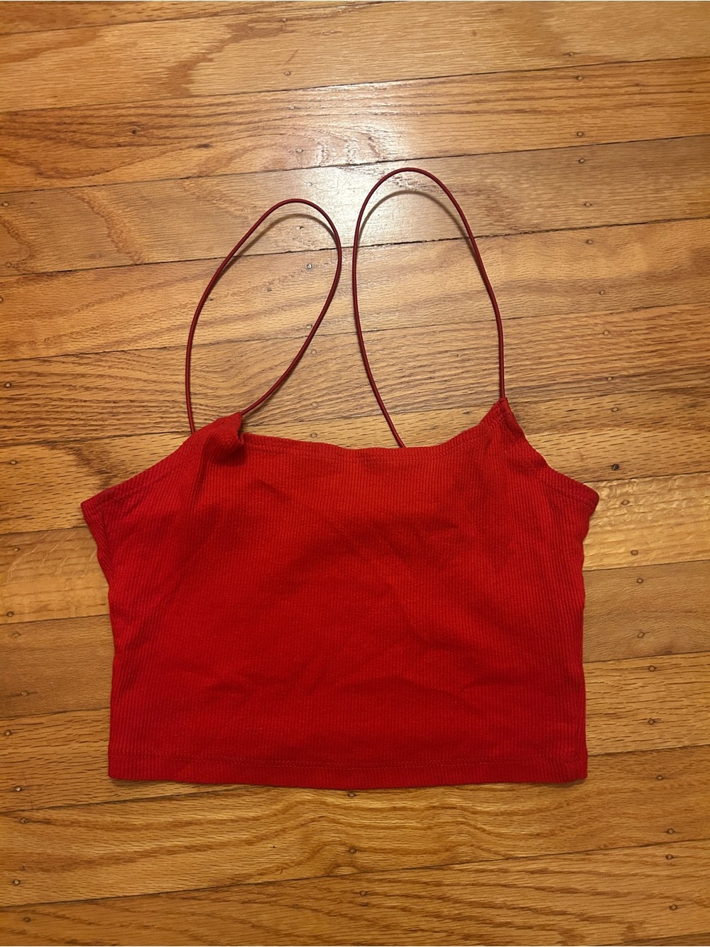 H&M Red Strappy Crop Top